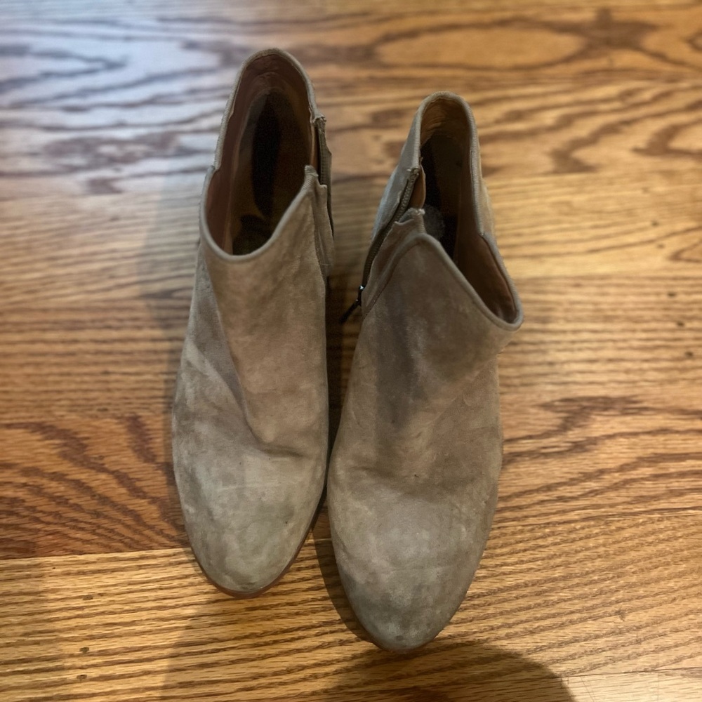 Sam Edelman Grey Suede Booties